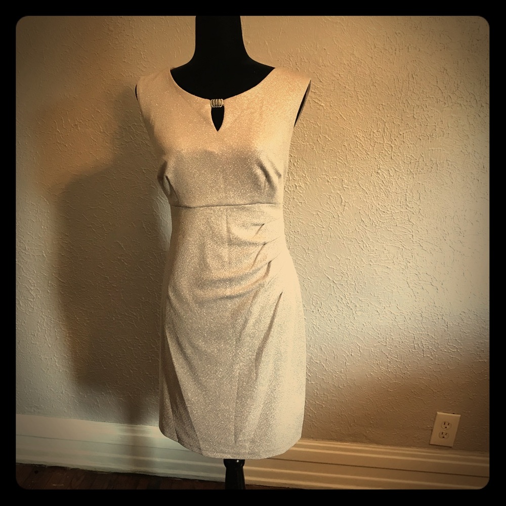 Size 14, silver/grey cocktail dress